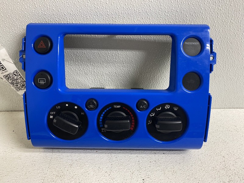 2007-2010 Toyota FJ Cruiser Heater A/C Temperature Climate Blue Panel HVAC