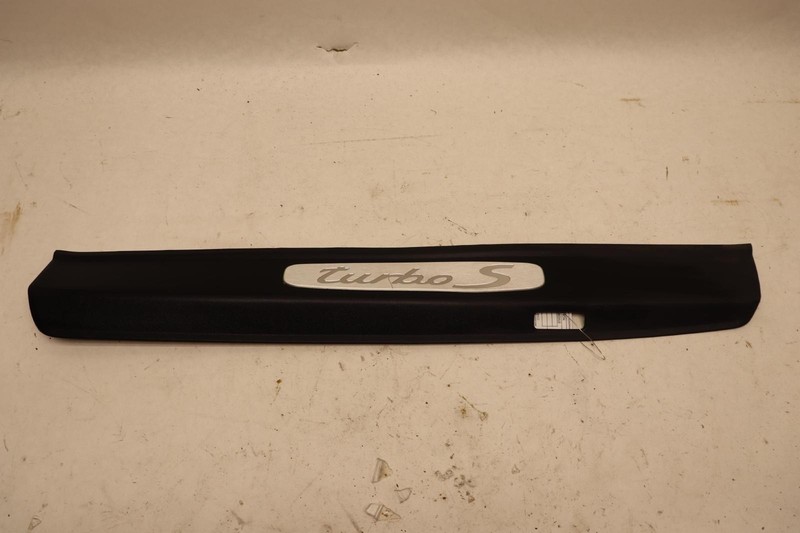 2012-2019 PORSCHE 911 TURBO S FRONT LEFT DRIVER DOOR SILL SCUFF PLATE TRIM OEM