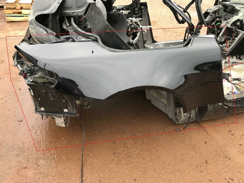 09-16 ASTON MARTIN V8 VANTAGE QUARTER PANEL CONVERTIBLE CUT OEM RIGHT RH PASS