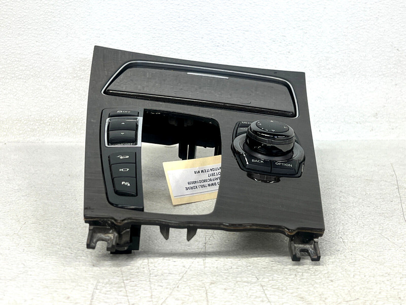 ⭐2009-2015 BMW 7-SERIES F01 F02 CENTER CONSOLE CUP HOLDER TRIM BEZEL OEM LOT2517