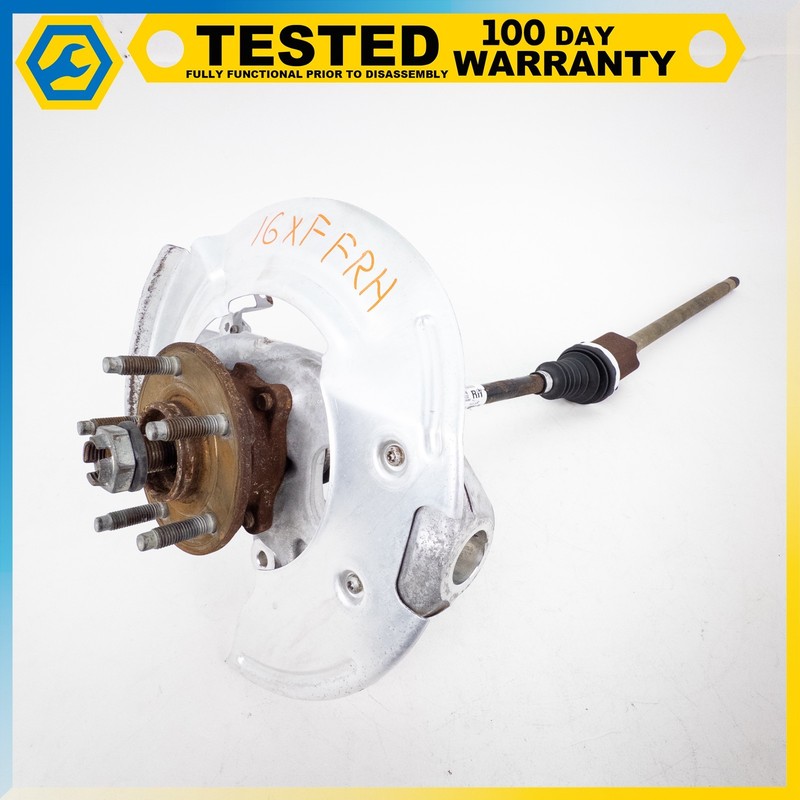 16-20 JAGUAR XF 3.0L AWD FRONT RIGHT SPINDLE KNUCKLE HUB W/ AXLE SHAFT OEM
