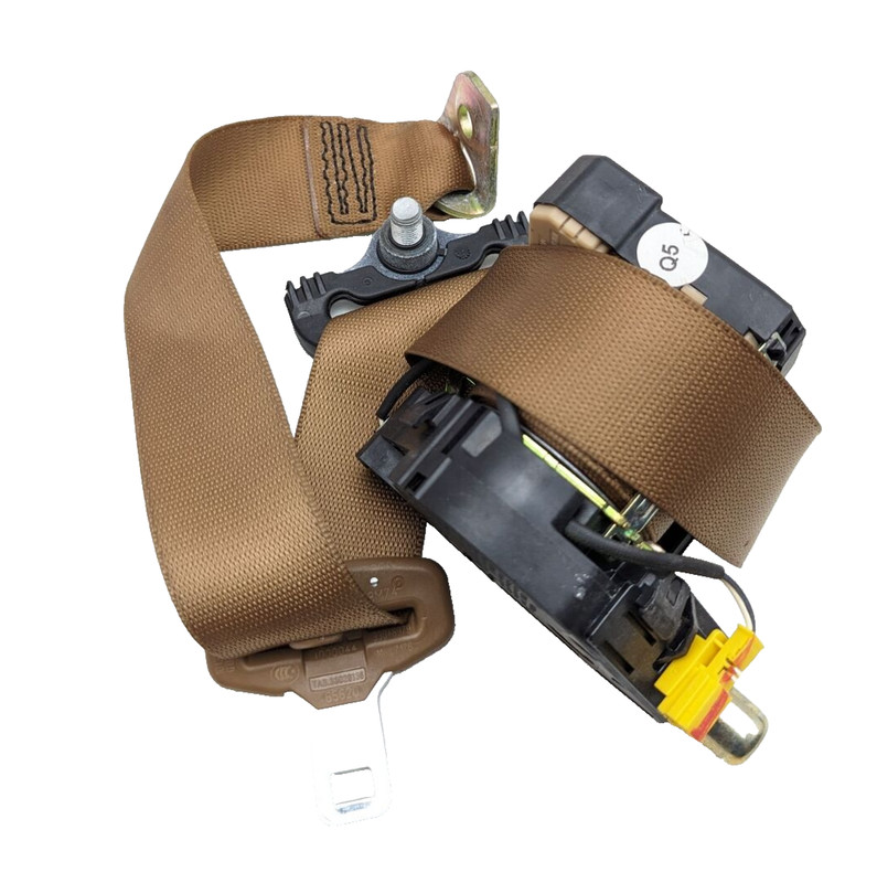 07-09 Mercedes W221 S550 Rear Left Driver Seat Belt Seatbelt Retractor Brown OEM
