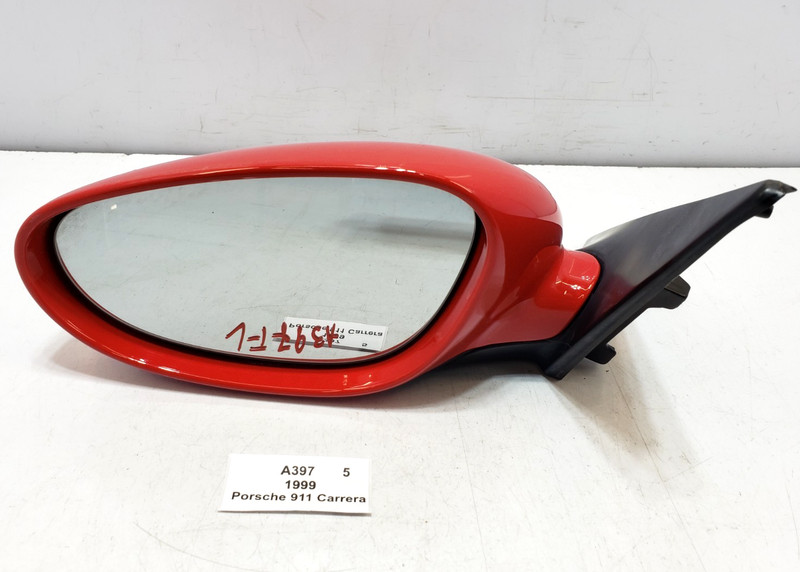 ✅ 1997-2005 OEM Porsche Carrera 911 996 Left Driver Door Exterior Mirror Red*