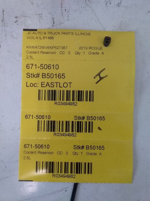 Coolant Reservoir VIN K 1st Digit Korea Built Fits 14-20 ROGUE 3494982