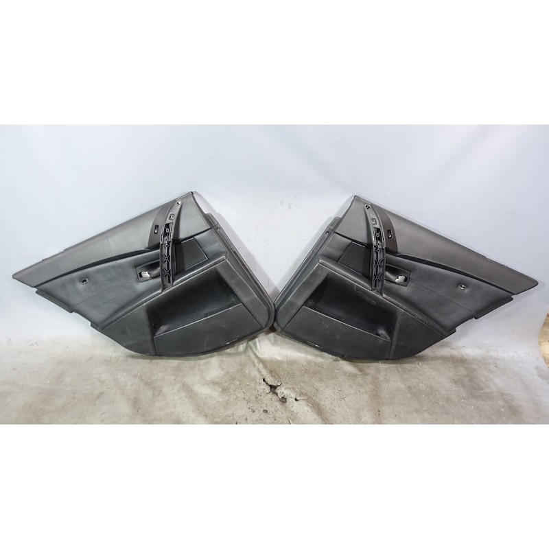 2006-2010 BMW E60 M5 Rear Interior Door Panel Trim Skin Pair Black Merino Shades