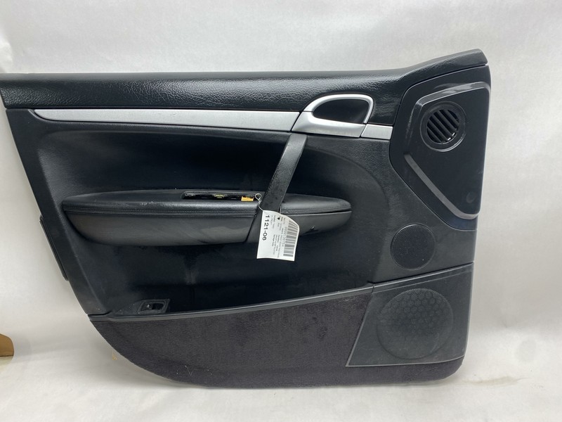 2008 PORSCHE CAYENNE FRONT LEFT DRIVER SIDE INTERIOR DOOR PANEL TRIM BLACK OEM