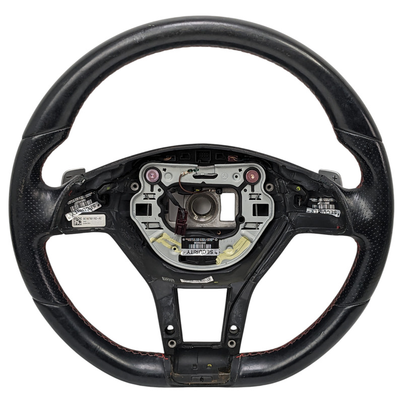 2012-2018 Mercedes W212 E350 E250 Steering Wheel Black w/ Paddle Shifters OEM