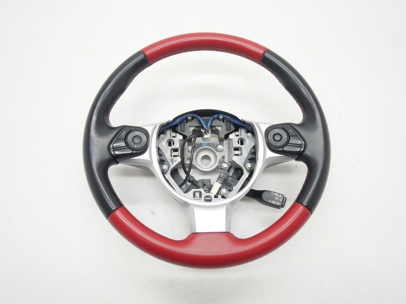 2017-2020 Toyota 86 TRD Red Black Leather Steering Wheel W/ Controls OEM