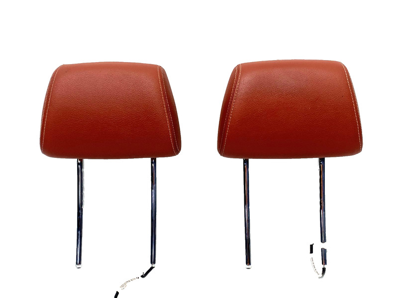 11-14 BMW X3 F25 FRONT 1ST ROW RIGHT & LEFT HEADRESTS NEVADA RED OEM A0.63