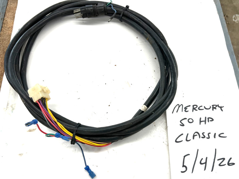 Mercury Outboard 18’ Wiring Boat Harness 8 Pin connector FRESHWATER!