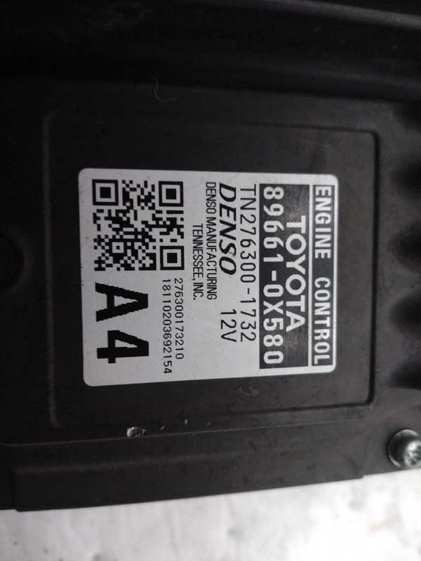 2019 Toyota Camry Engine Control Module ECM 896610X580 Used 122k Miles