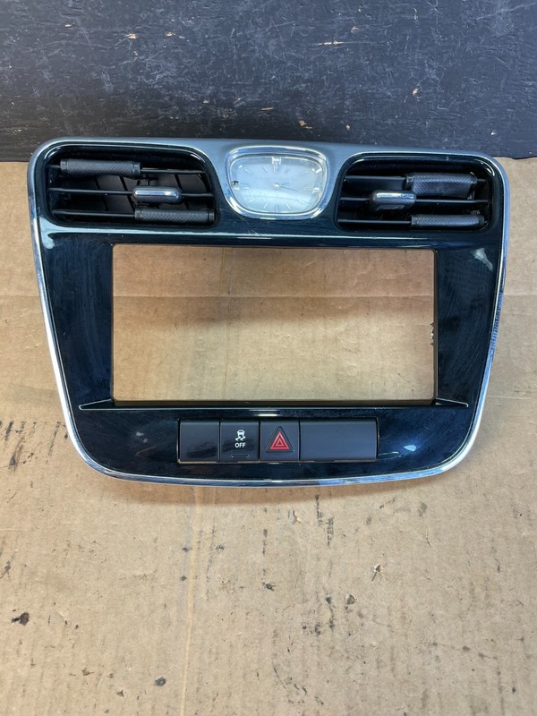 2011 - 2014 Chrysler 200 Dash Radio Bezel Trim Clock Hazard Bezel AC5227 DG