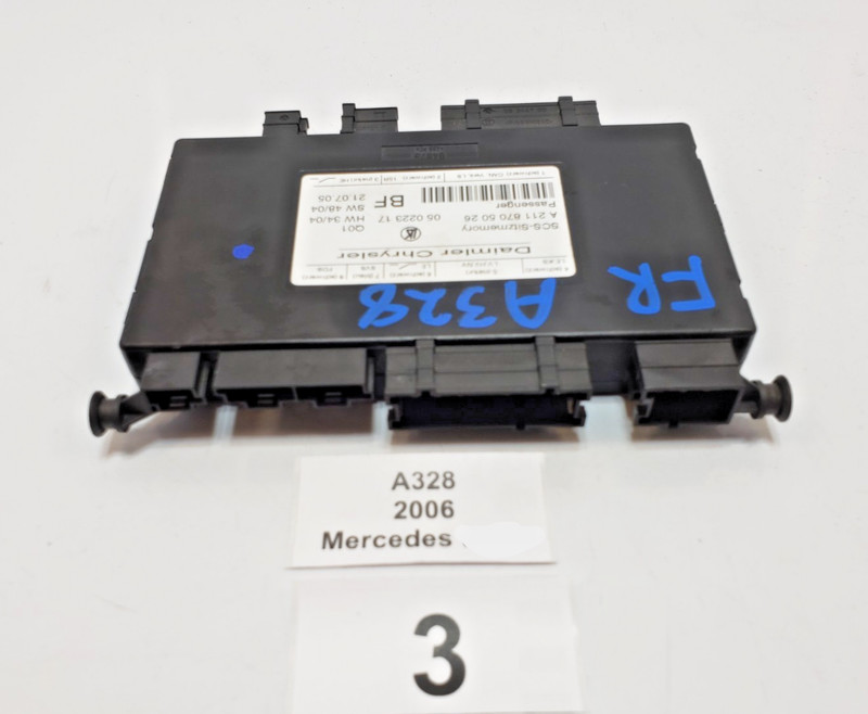✅03-12 OEM Mercedes W211 E350 Front Right Passenger Seat Control Module Unit 31k