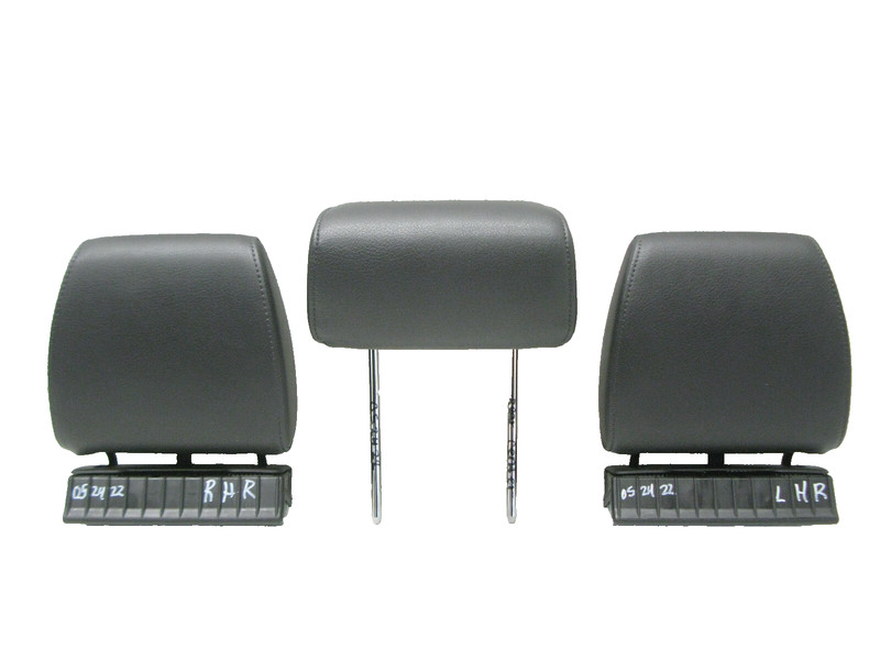 07-15 AUDI 4L Q7 SECOND ROW LEFT RIGHT CENTER SEAT HEADREST REAR SET OEM 052422