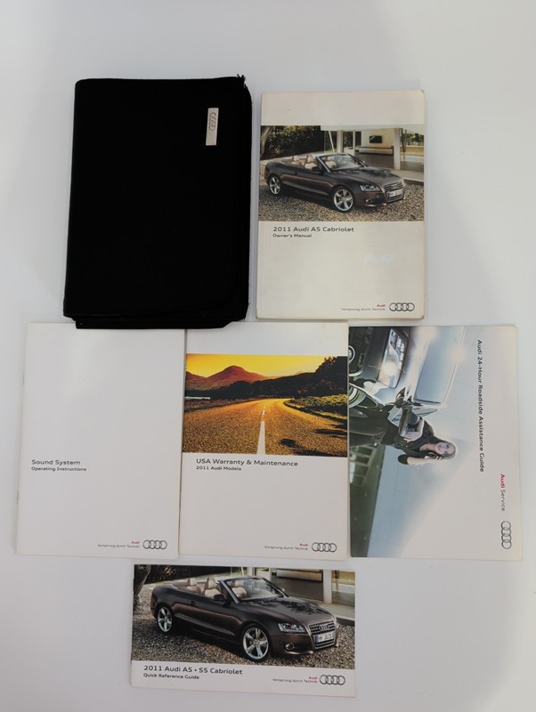 2011 Audi A5 Cabriolet Owners Manual With Navigation System & Case
