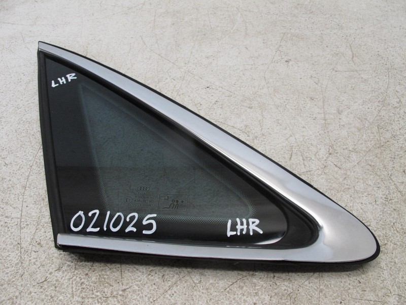 17-19 AUDI B9 A4 S4 SEDAN QUARTER WINDOW GLASS REAR LEFT DRIVER OEM 021025