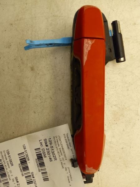 12-19 TOYOTA YARIS LE REAR PASSENGER RIGHT EXTERIOR DOOR HANDLE