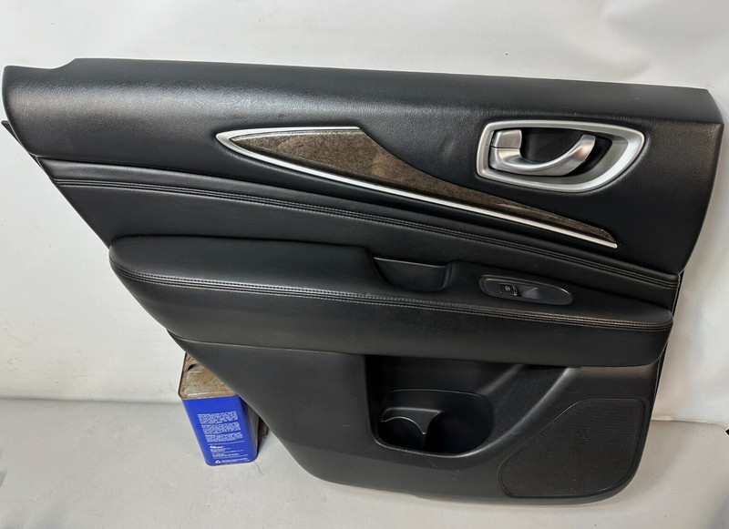 ✅ 2014-2020 INFINITI QX60 OEM REAR LEFT DRIVER DOOR PANEL 829A13JS0A BLACK Leath