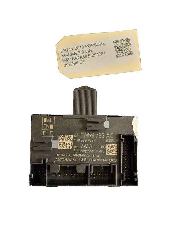 Used Oem Porsche Front Driver Door Control Module for 2015-2021 Macan 2.0L AWD