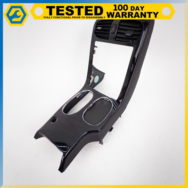 08-13 CHEVROLET CORVETTE C6 CENTER CONSOLE PANEL W/ CUP HOLDERS CARBON FIBER OEM