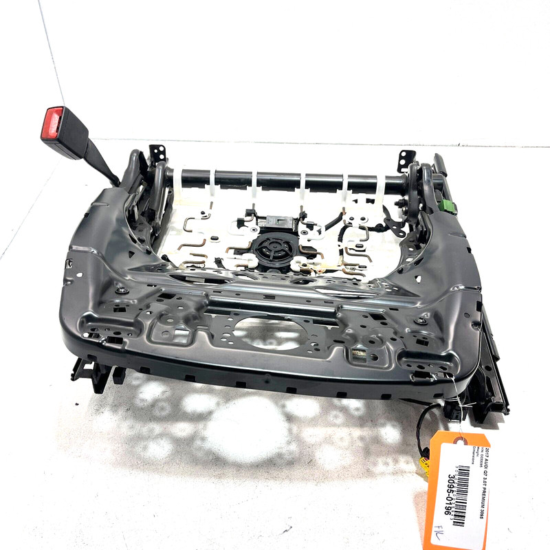 2017-2023 AUDI Q7 FRONT LEFT DRIVER SEAT LOWER BOTTOM TRACK FRAME W/ MOTORS OEM