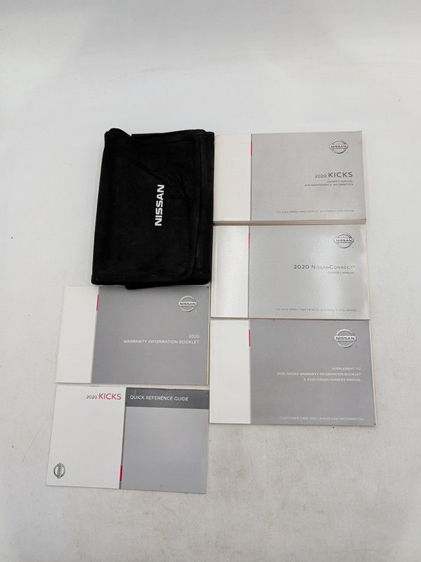 2020 Nissan Kicks Owners Manual Set With Navigation Connect System Plus Case