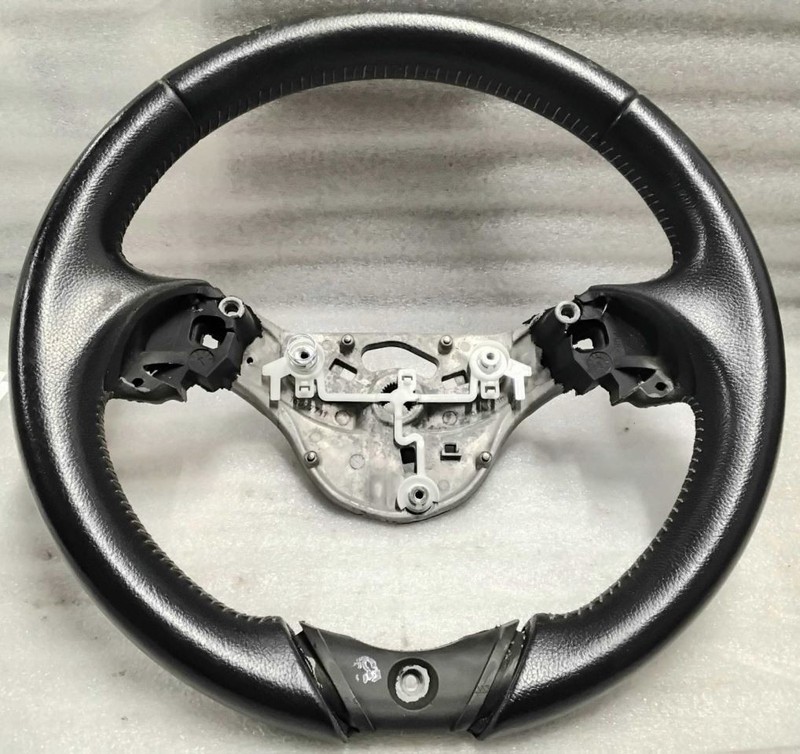 2008-2015 Smart Car Steering Wheel Black Leather Wrap