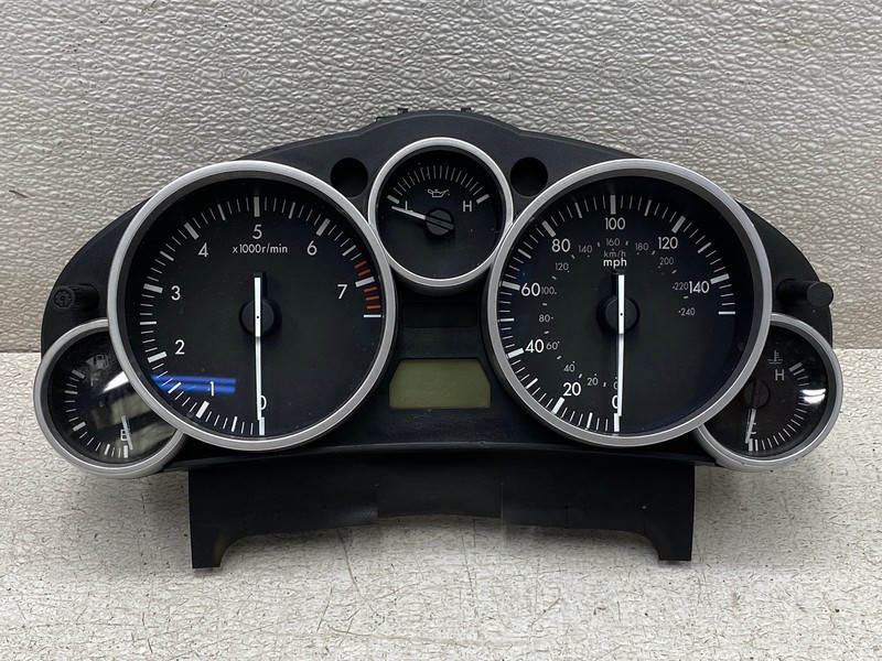 2006-2008 MAZDA MIATA MX-5 SPEEDOMETER CLUSTER MPH SILVER BEZEL OEM LOT 803