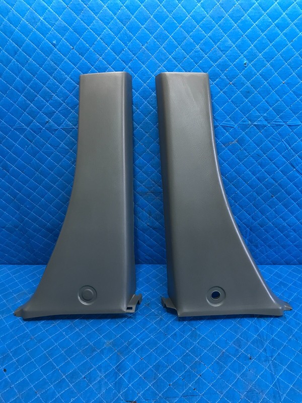 99-04 ODYSSEY LEFT RIGHT SIDE LOWER CENTER B PILLAR TRIM PANEL SET GRAY