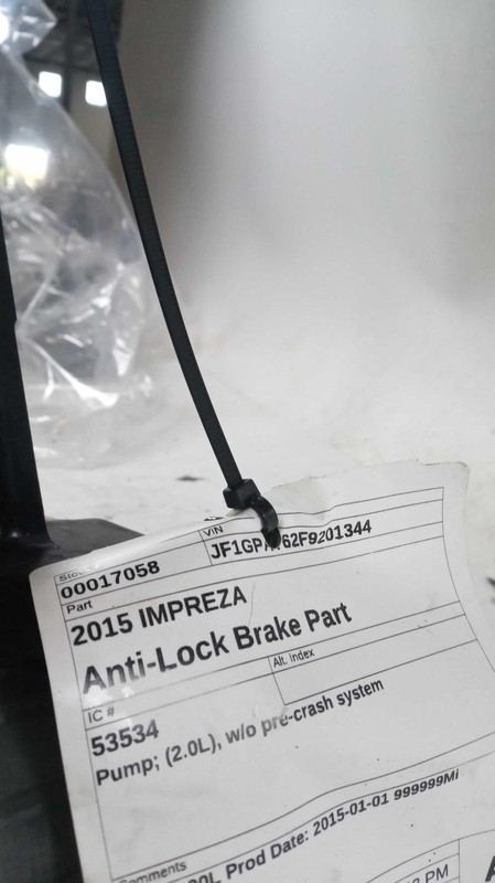 Subaru Impreza 2015 ABS Pump Assembly 118K mi. 27596FJ220 3412