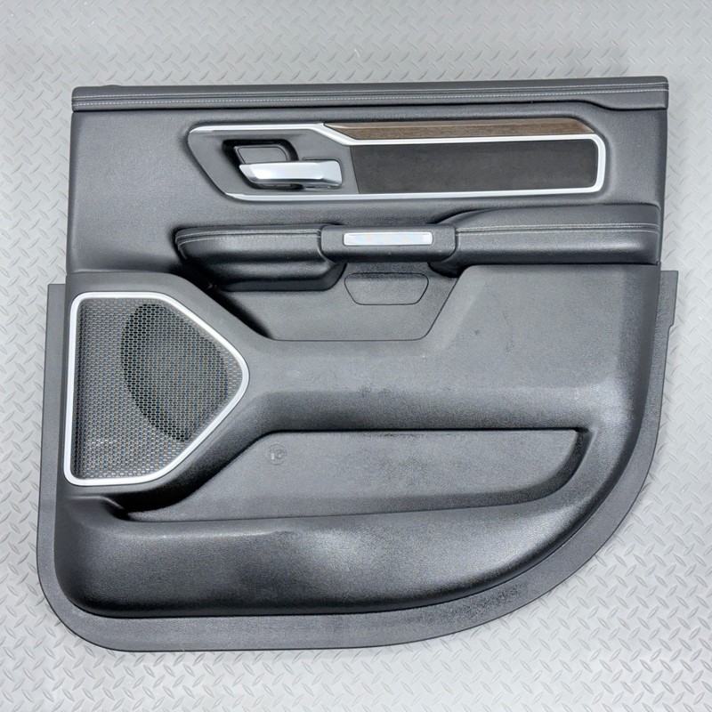 ✅ 2019-26 RAM 1500 Crew Cab Laramie OEM REAR RIGHT DOOR TRIM PANEL Black PASS. @