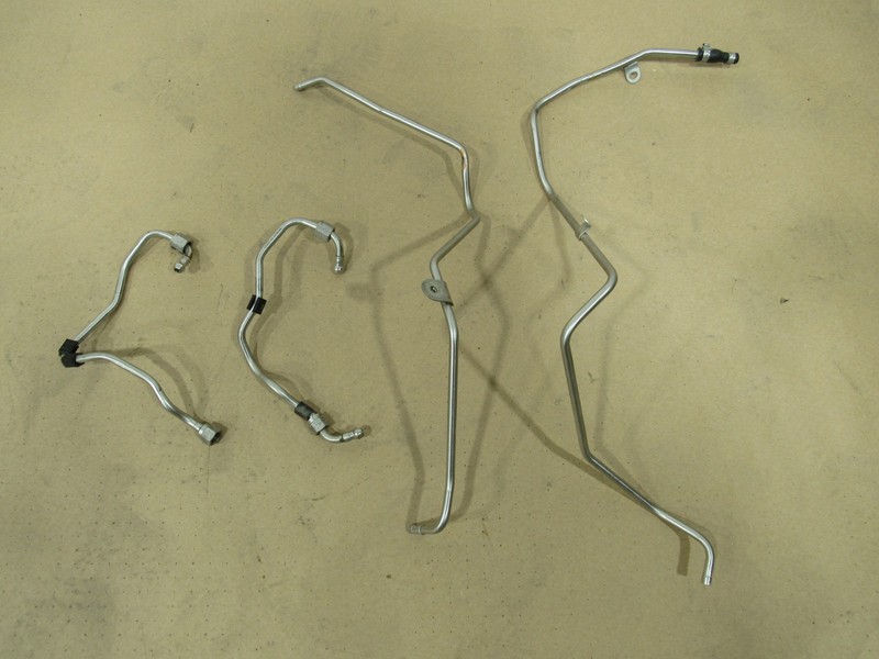 12-18 Bentley Continental GT W12 2015 Fuel Pump Block Hose Pipe Line Set |:A