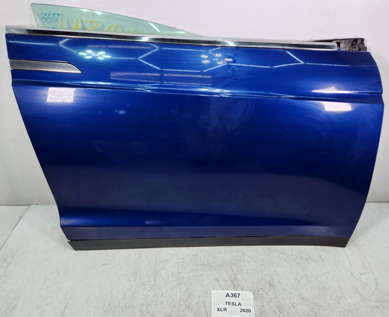 ✅ 16-20 OEM Tesla Model X Front Right Passenger Door Shell Panel Blue PPSB NOTE*