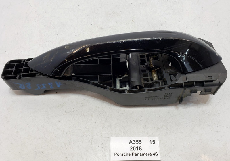 ✅ 17-25 OEM Porsche Panamera 4S 971 Rear Right Passenger Door Handle Black *