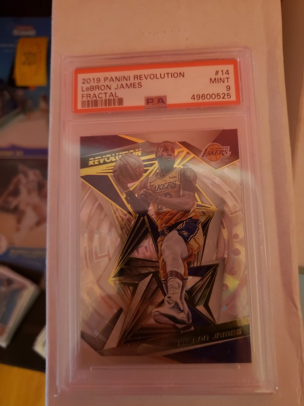 LEBRON JAMES - 2019-20 REVOLUTION - #14 - FRACTAL - PSA 9 MINT - LAKERS -