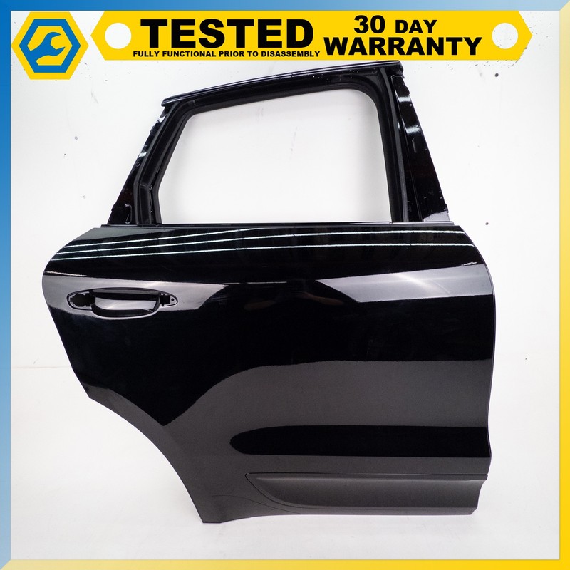 15-24 PORSCHE MACAN REAR RIGHT PASSENGER SIDE DOOR SHELL black OEM