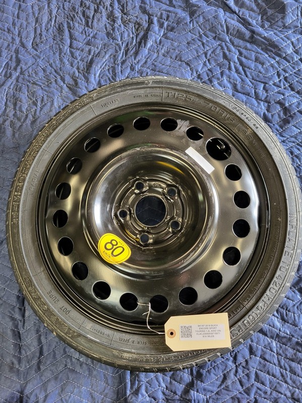 Used Oem Buick Spare Wheel Rim for 2013-2022 Encore T125/70R16 16x4