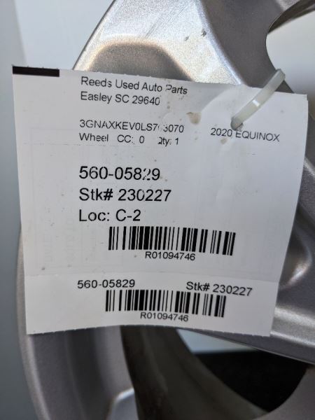 Wheel 17x7 Opt Rsb Fits 18-21 EQUINOX 1094746