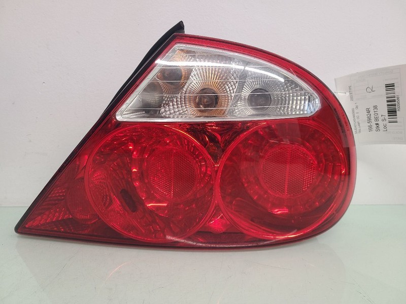 Passenger Right Tail Light 6 Cylinder Fits 00-04 S TYPE 585861