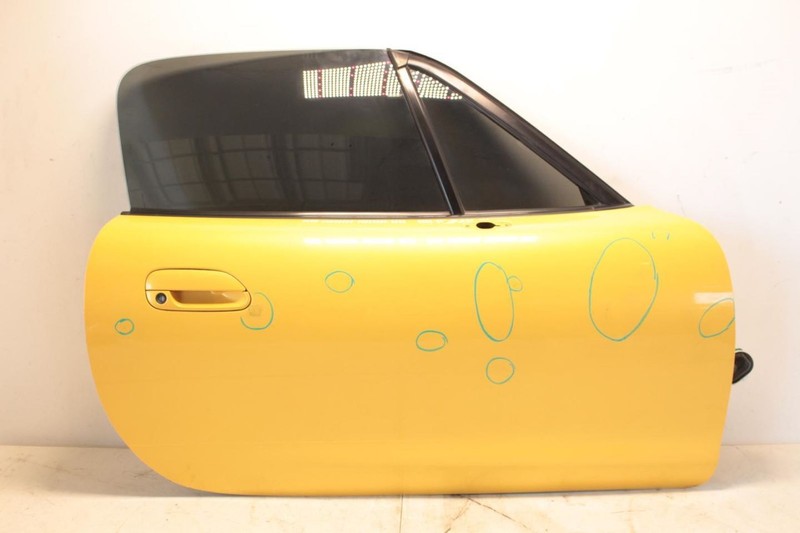 01-05 Mazda Mx-5 Miata NB Yellow Passenger Right Front Door Assembly
