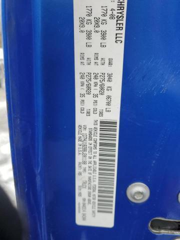2008 Dodge 1500 Pickup Right Door Mirror Assembly Blue OEM 583847 169K Miles