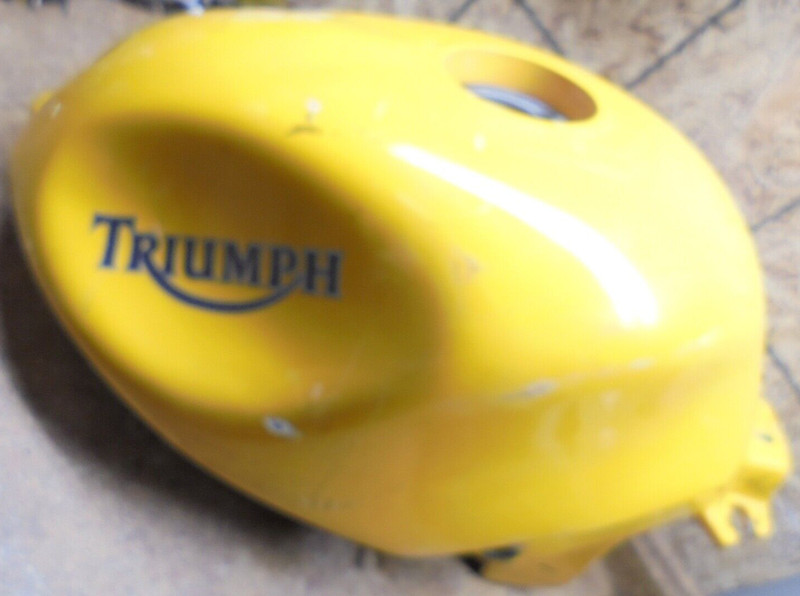2001 Triumph Sprint RS 955I 955Fuel Gas Tank Yellow Container Petrol Reservoir