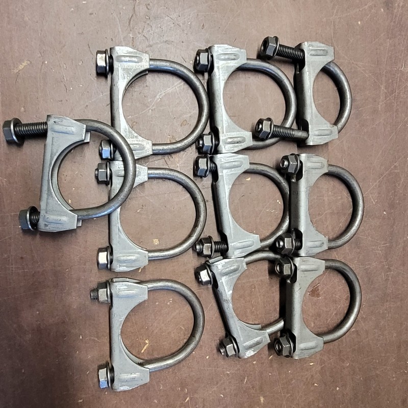 2" U-Bolt Exhaust Clamp Lot Of 10 *FREE SHIPPING*