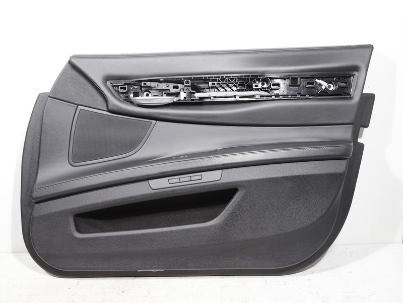 09-15 BMW F02 750Li Front Right Interior Door Panel Black Nappa Leather OEM 109K