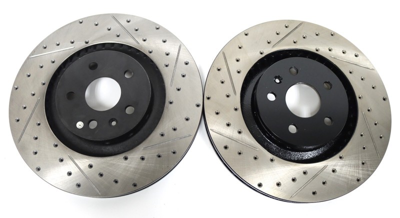 2010-2015 Camaro CTS-VStopTech Rear Drilled & Slotted Rotors 127.62119R NEW