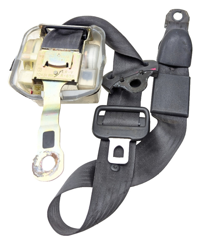 90-94 LEXUS LS400 REAR RIGHT PASSENGER SEAT BELT RETRACTOR GRAY