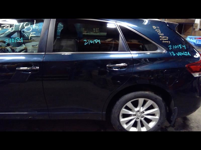 Driver Rear Side Door Privacy Tint Glass Black 01A Fits 09-16 VENZA 754254