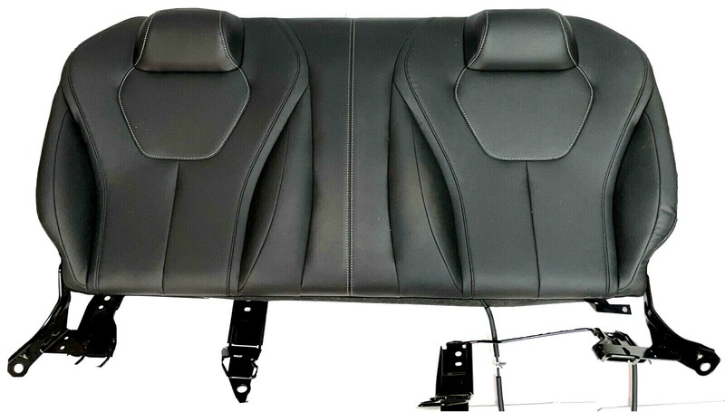 Infiniti Q60 seat rear 2017 2018 upper backrest only black leather assy OEM