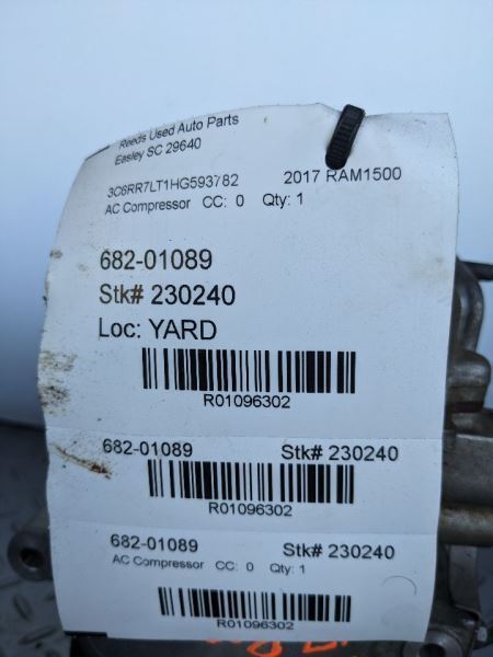 AC Compressor Classic Style 5 Lug Wheel Fits 14-20 DODGE 1500 PICKUP 1096302