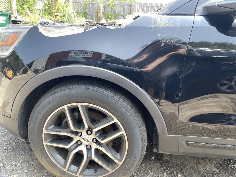2016-2019 FORD EXPLORER 2B1 LEFT FENDER BLACK PC:G1 3.5L AWD 83K -SPORT- 54636